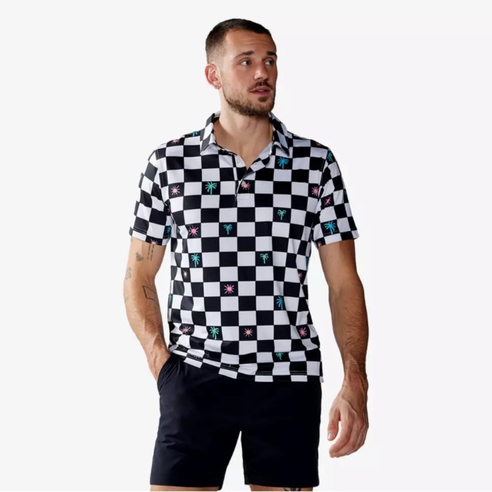 CHUBBIES THE CHECK ME OUT PERFORMANCE POLO 2.0 | XXL